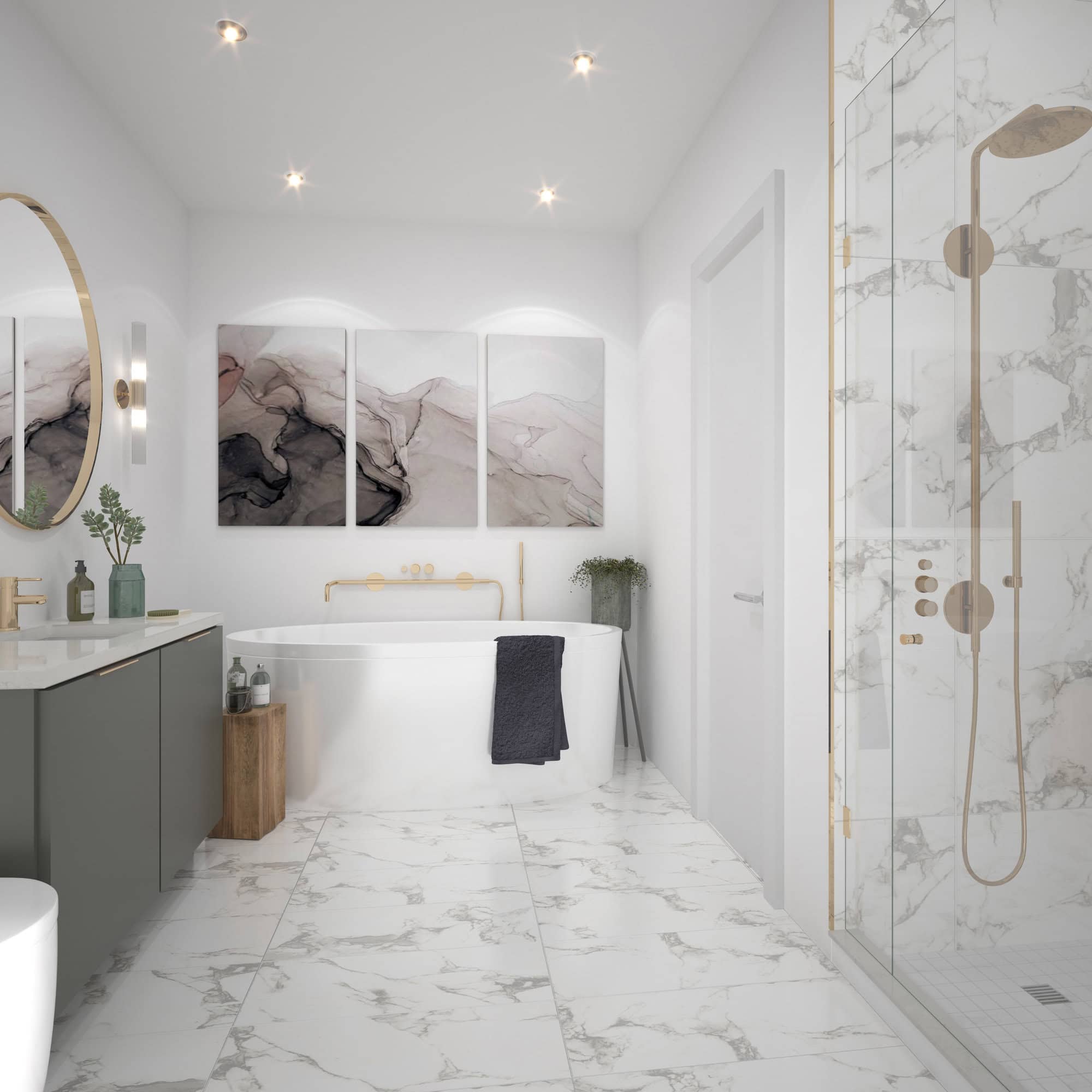 Lakeside Muskoka ensuite bathroom