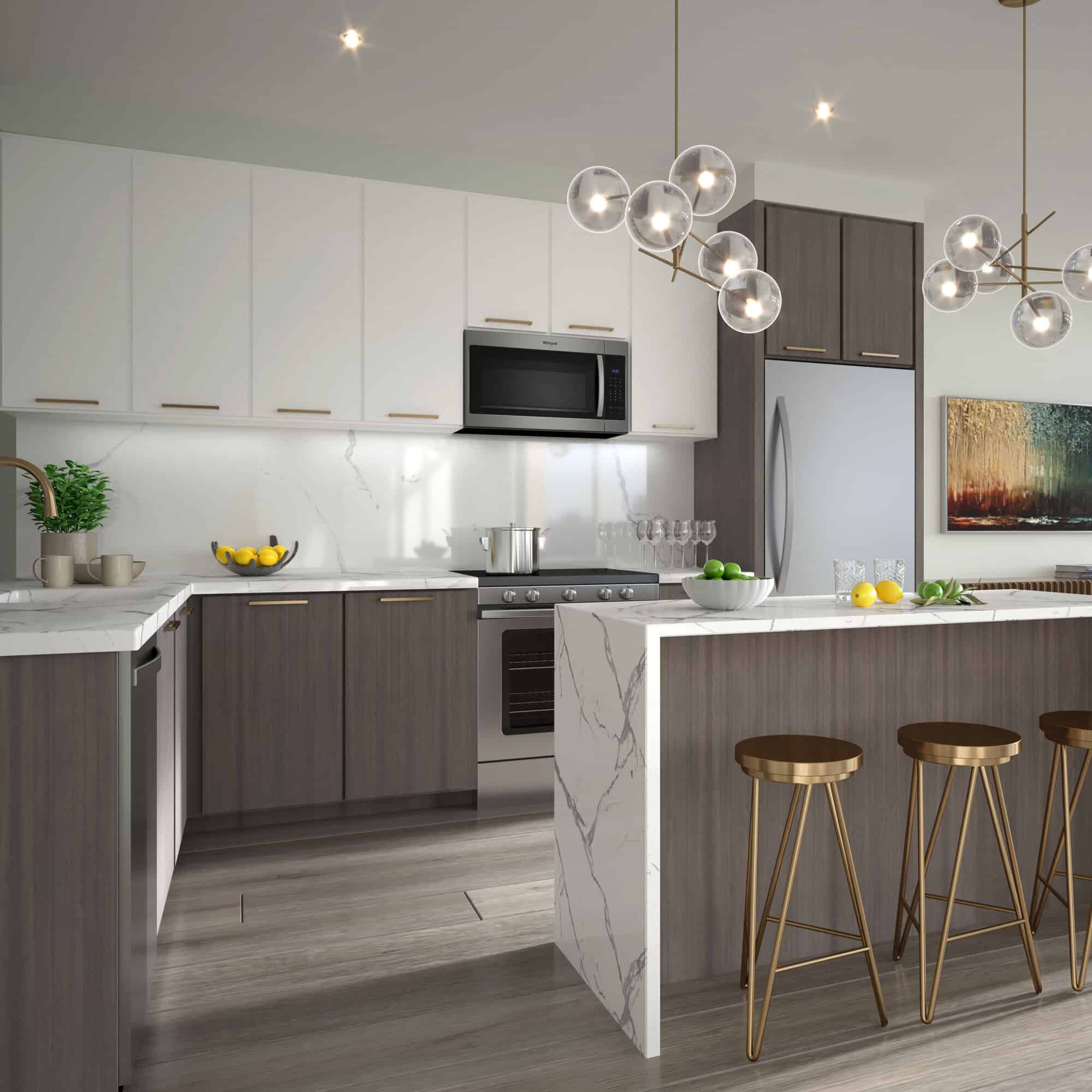 Lakeside Muskoka kitchen island