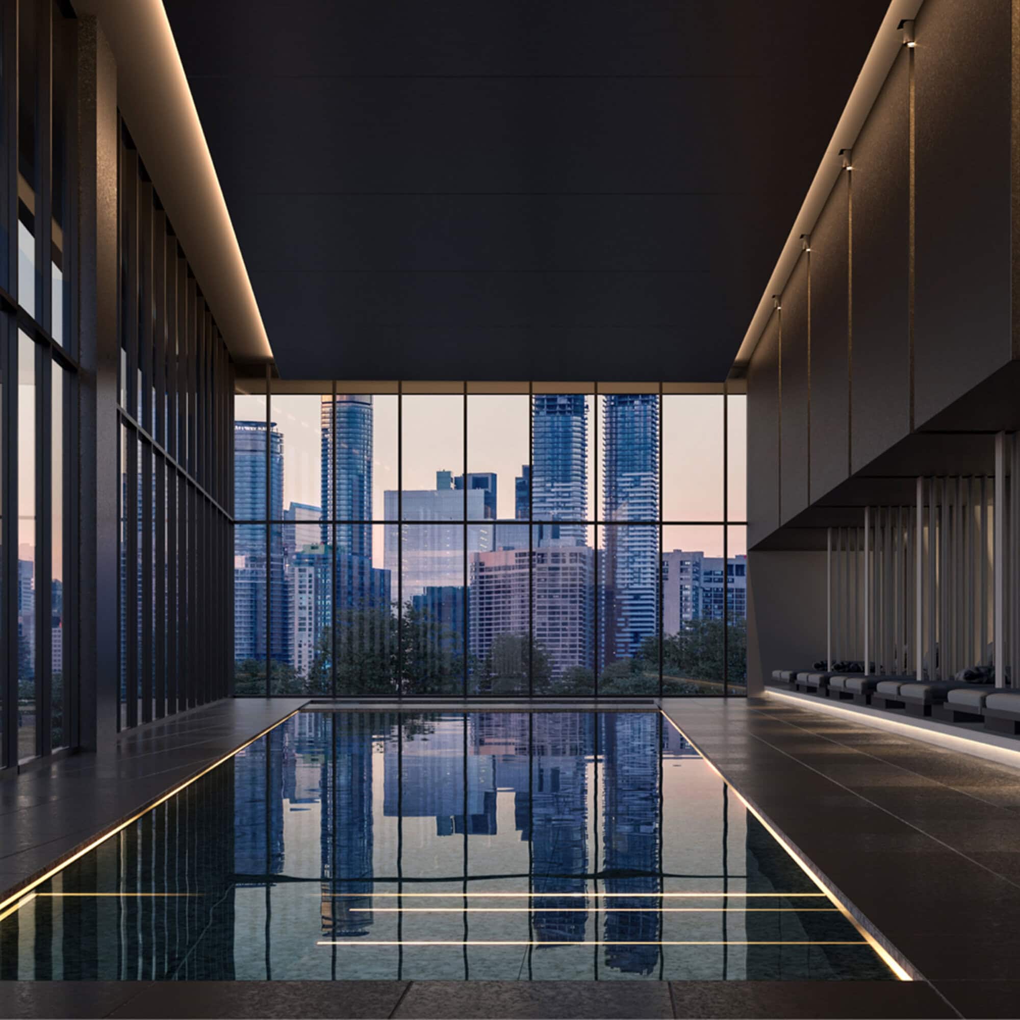 31 Parliament Street Condos pool and lounge