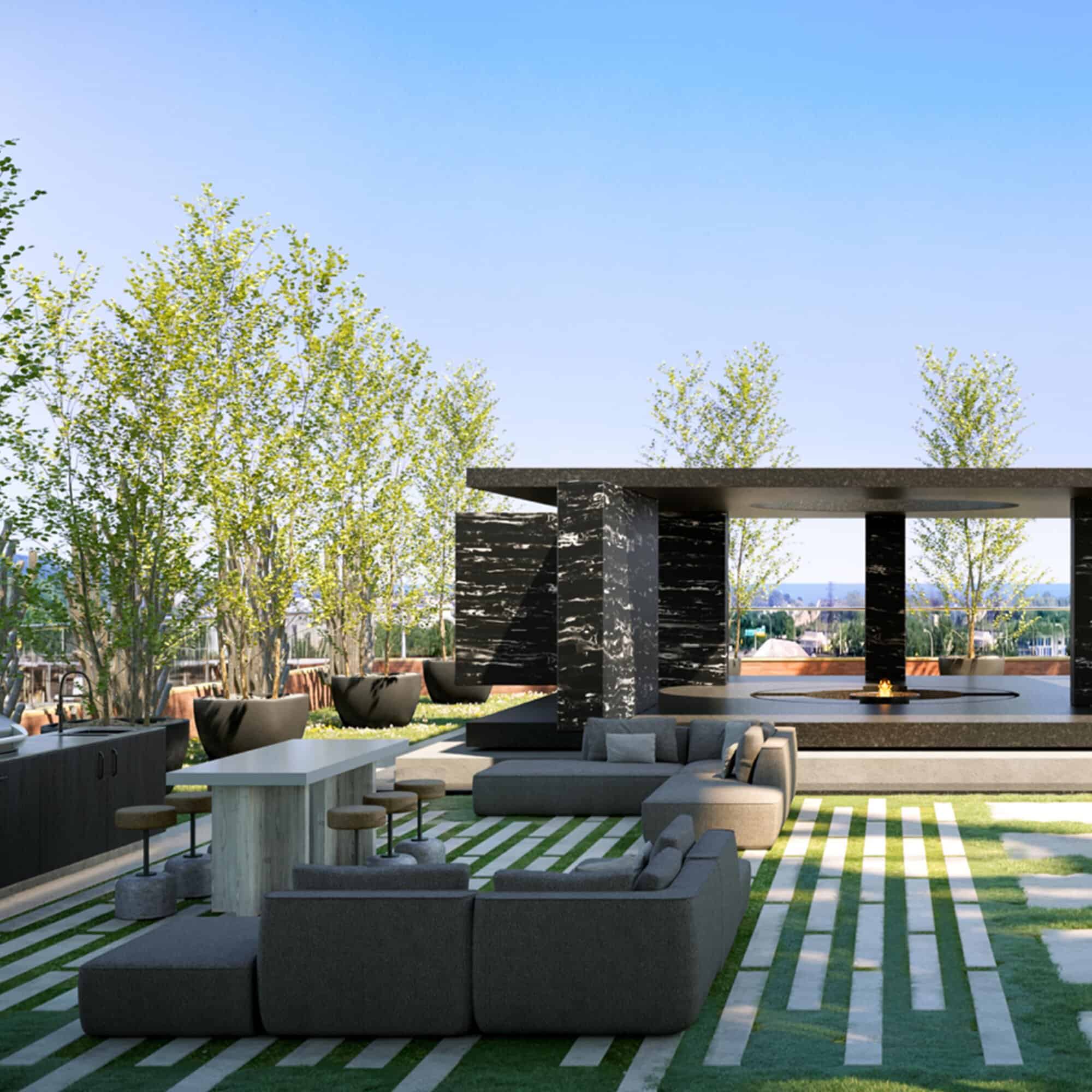 31 Parliament Street Condos rooftop lounge outdoor