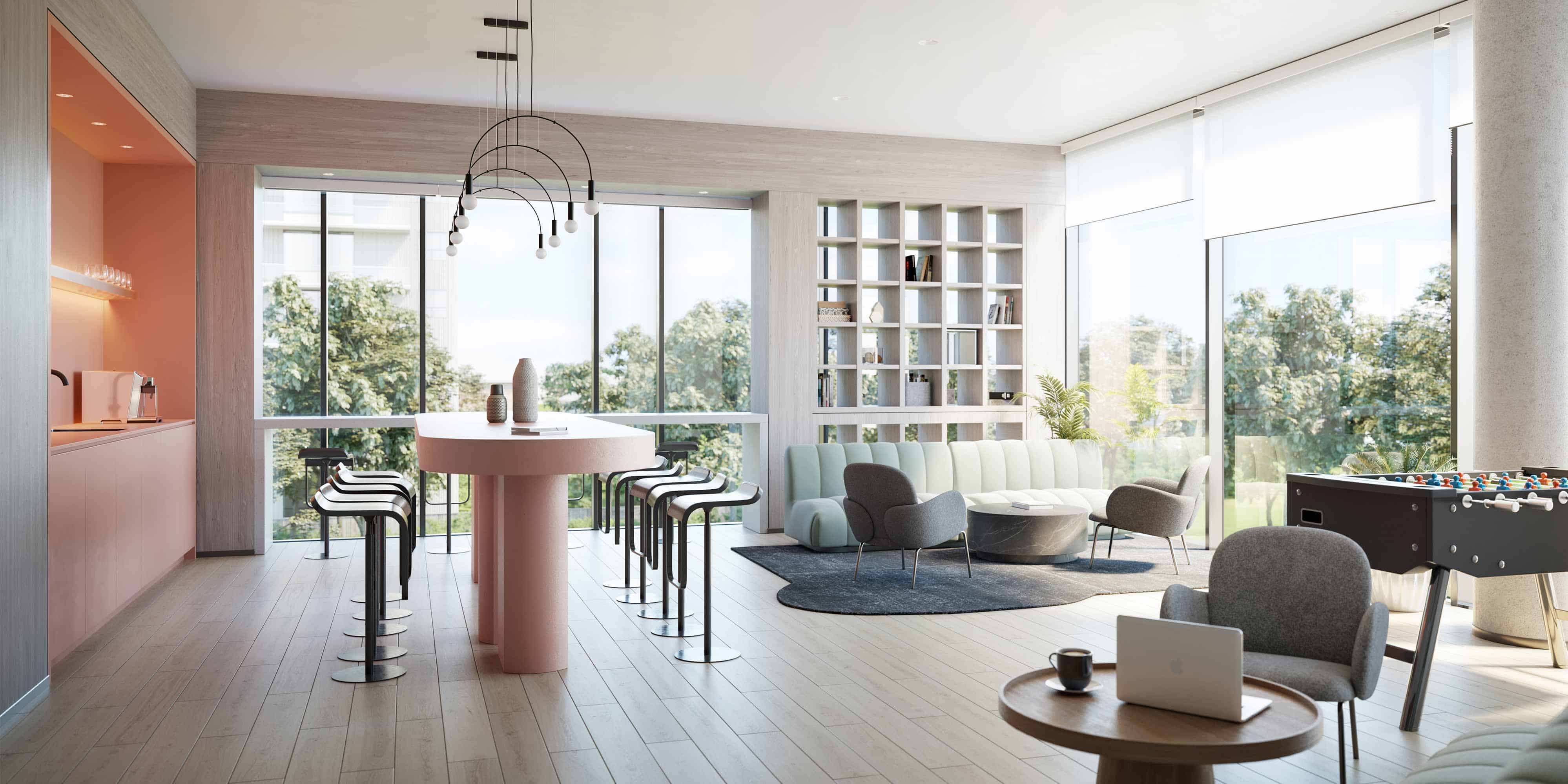 Arteform condos Co working Lounge