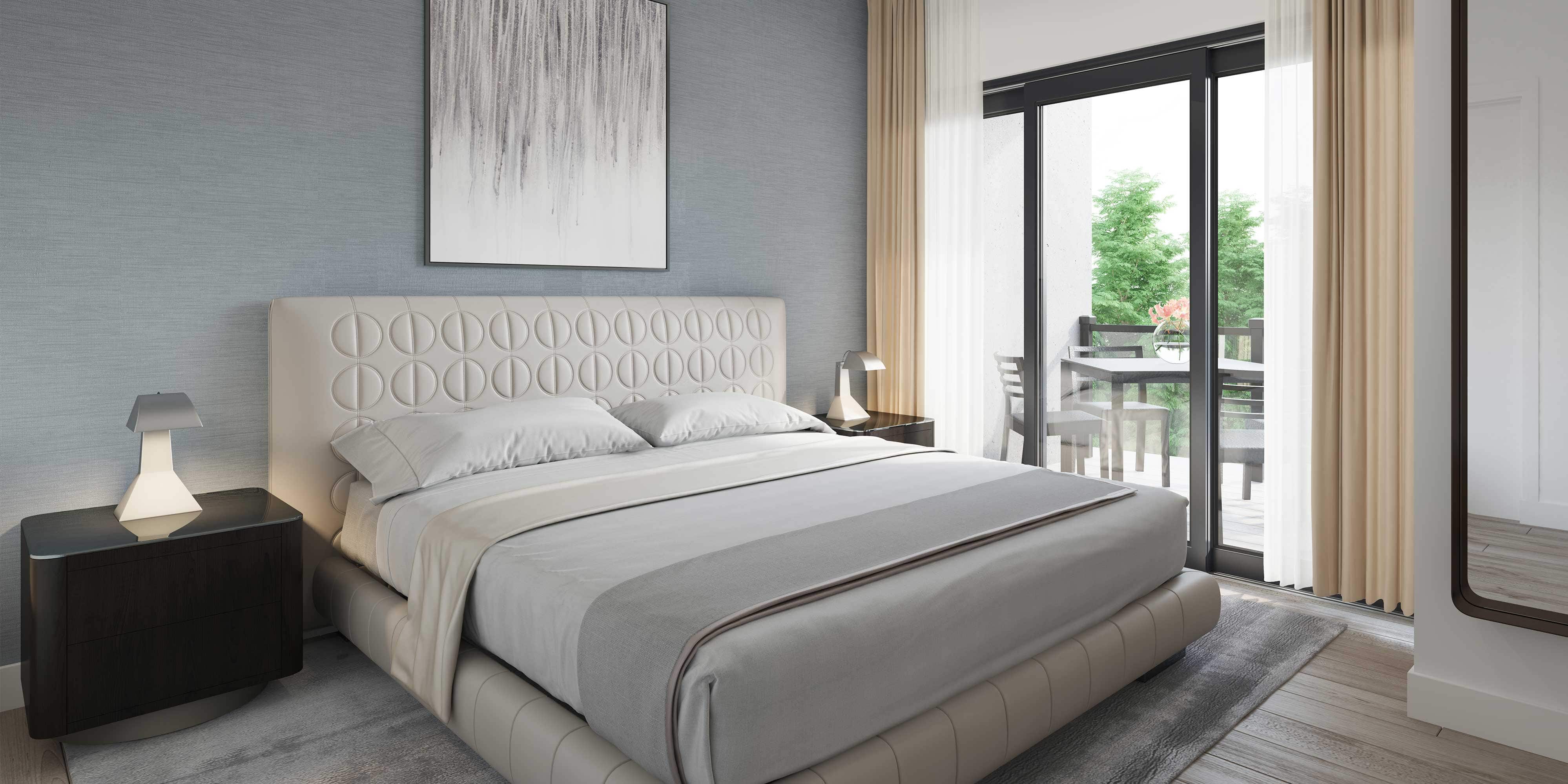 Bayport resort bedroom rendering