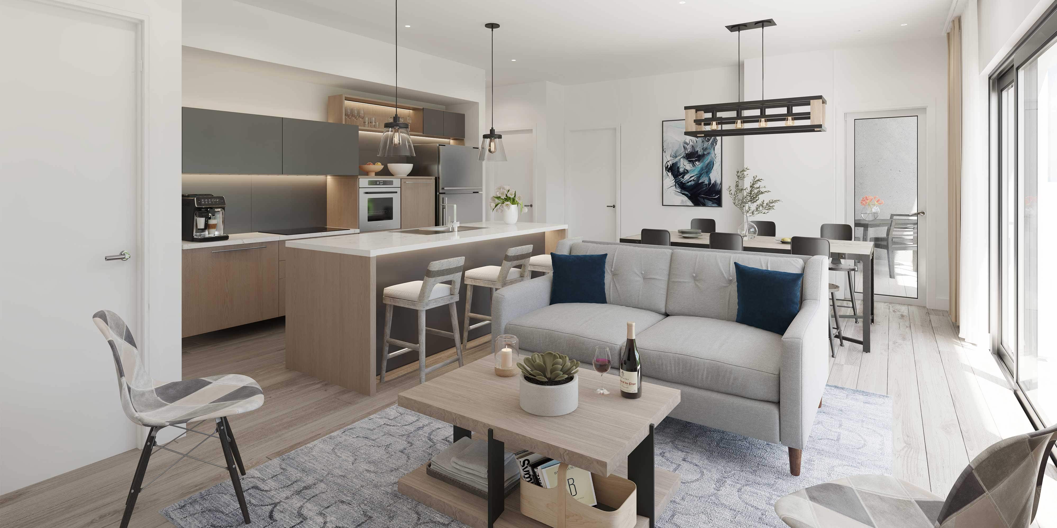 Bayport resort kitchen rendering