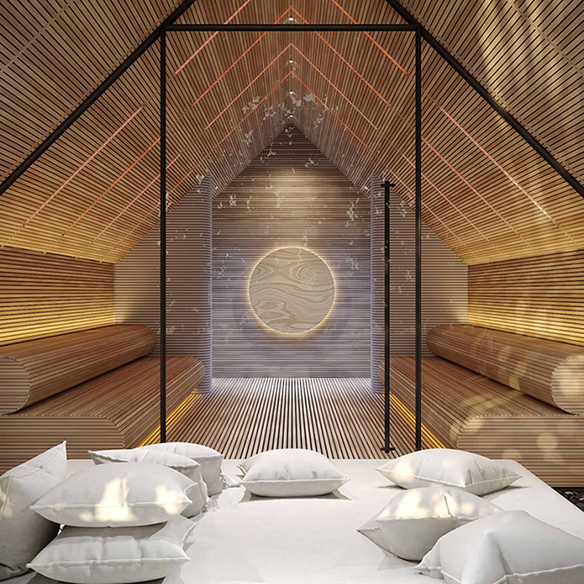 Natasha The Residences sauna with lounge