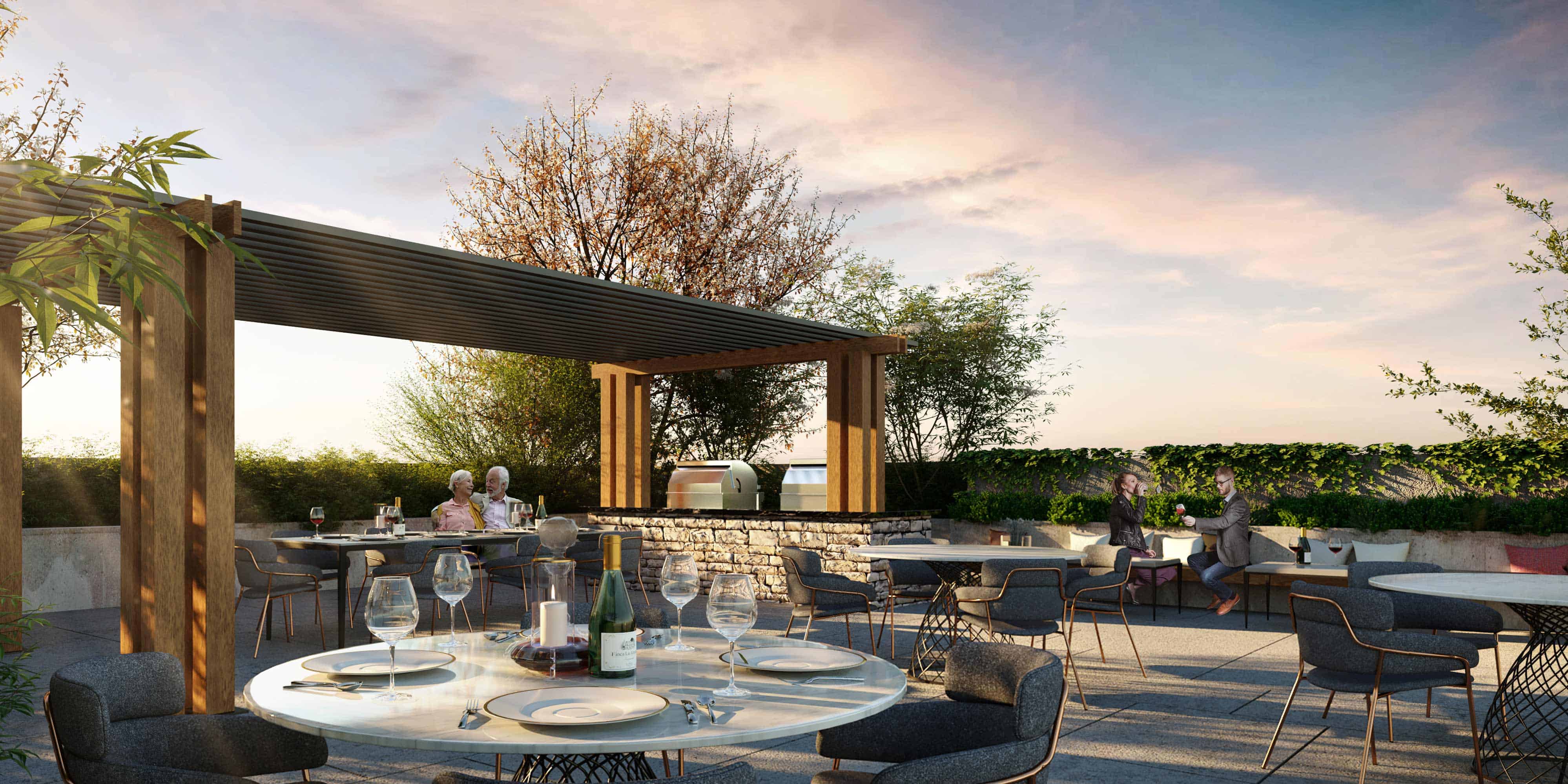 The Davis outdoor patio