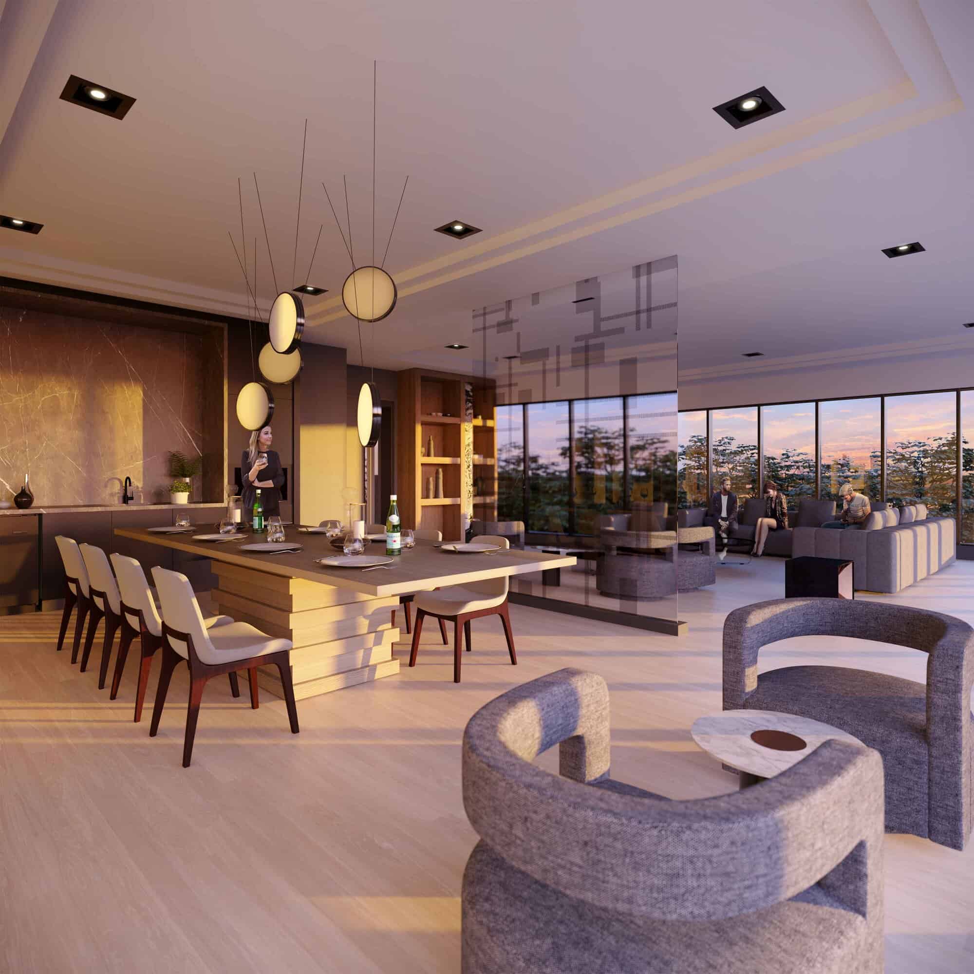 The Davis party room
