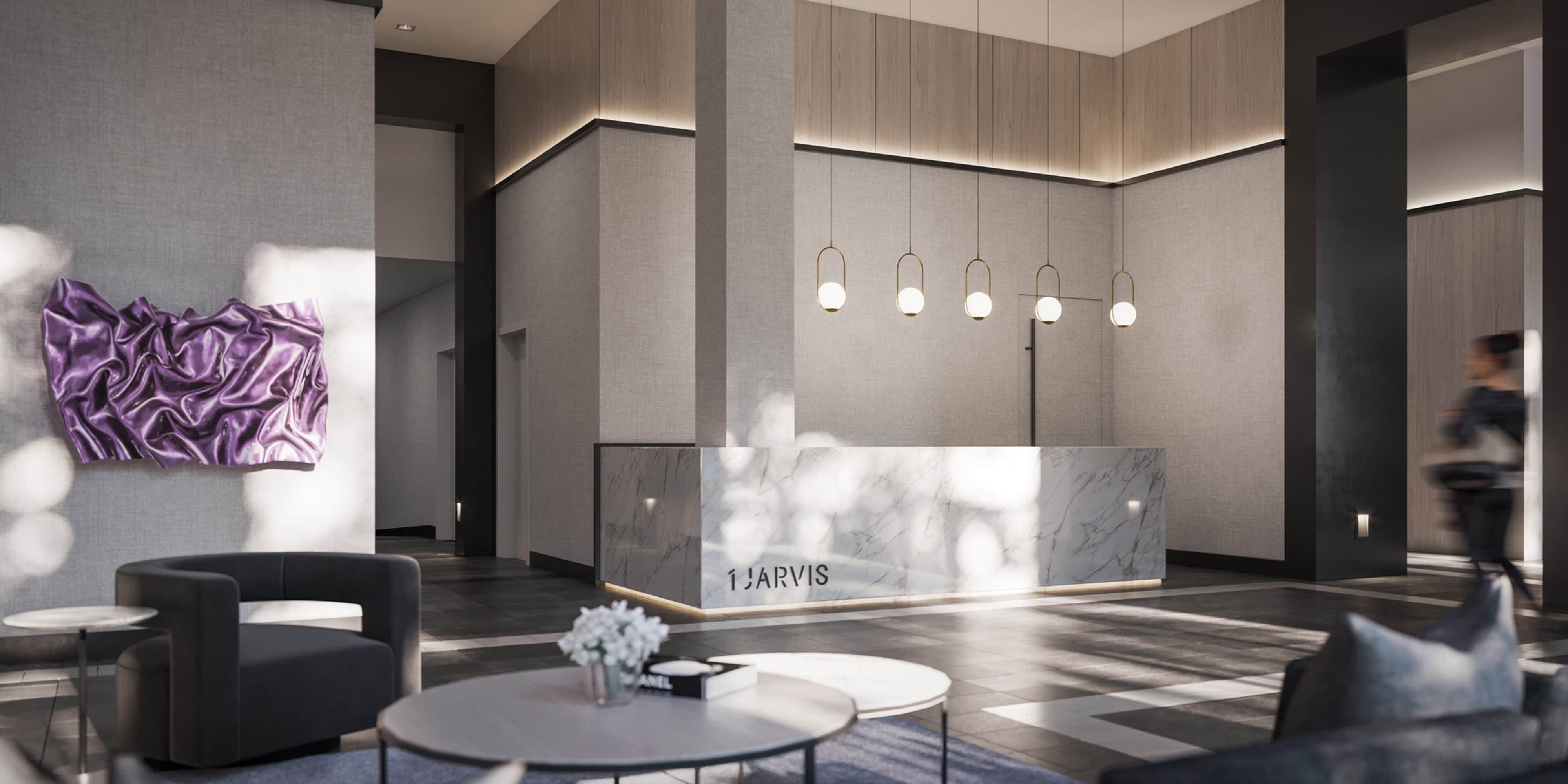 one jarvis front lobby enterance