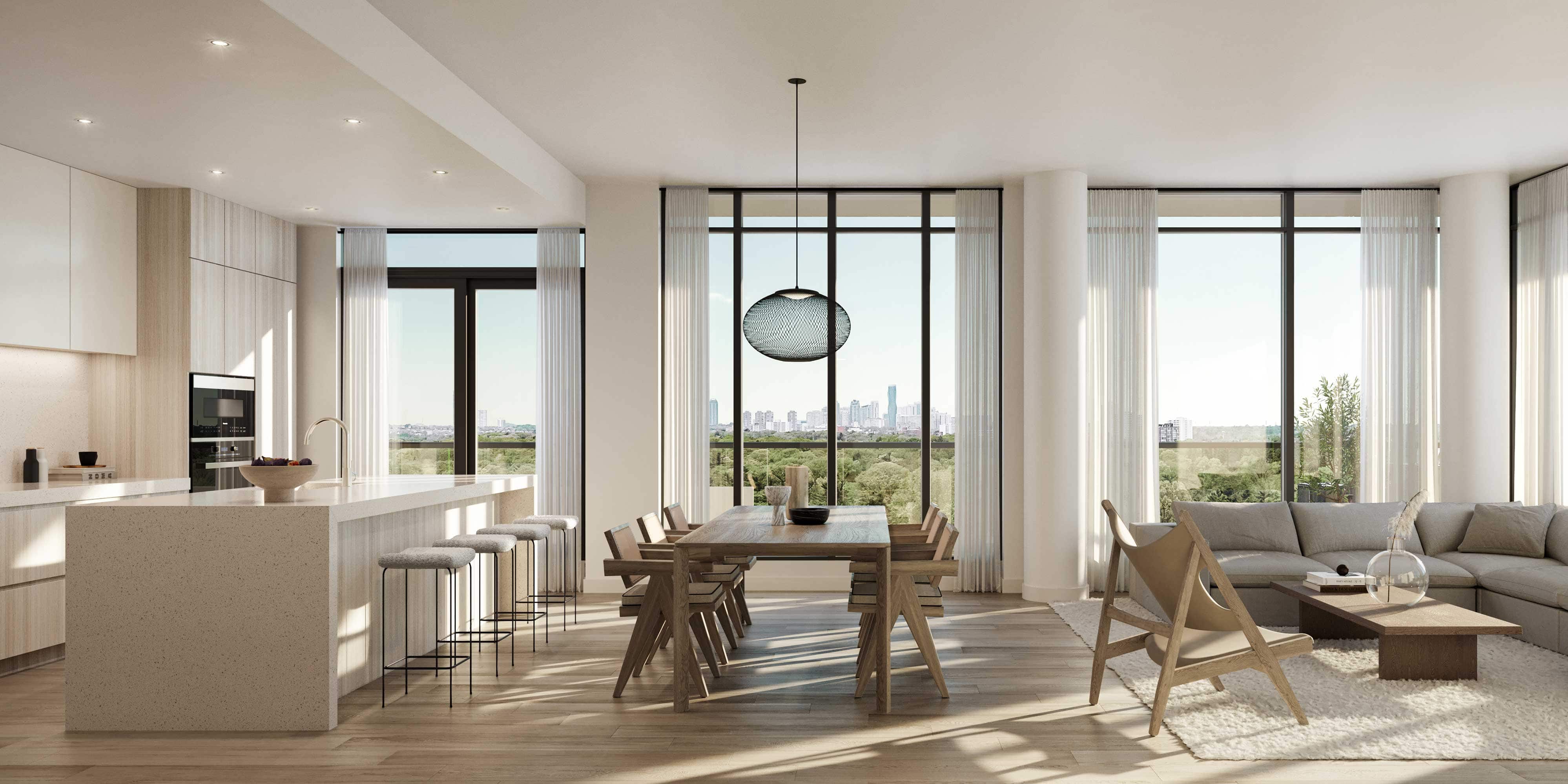 tanu Sub Penthouse 2D N Living Dining Kitchen 1