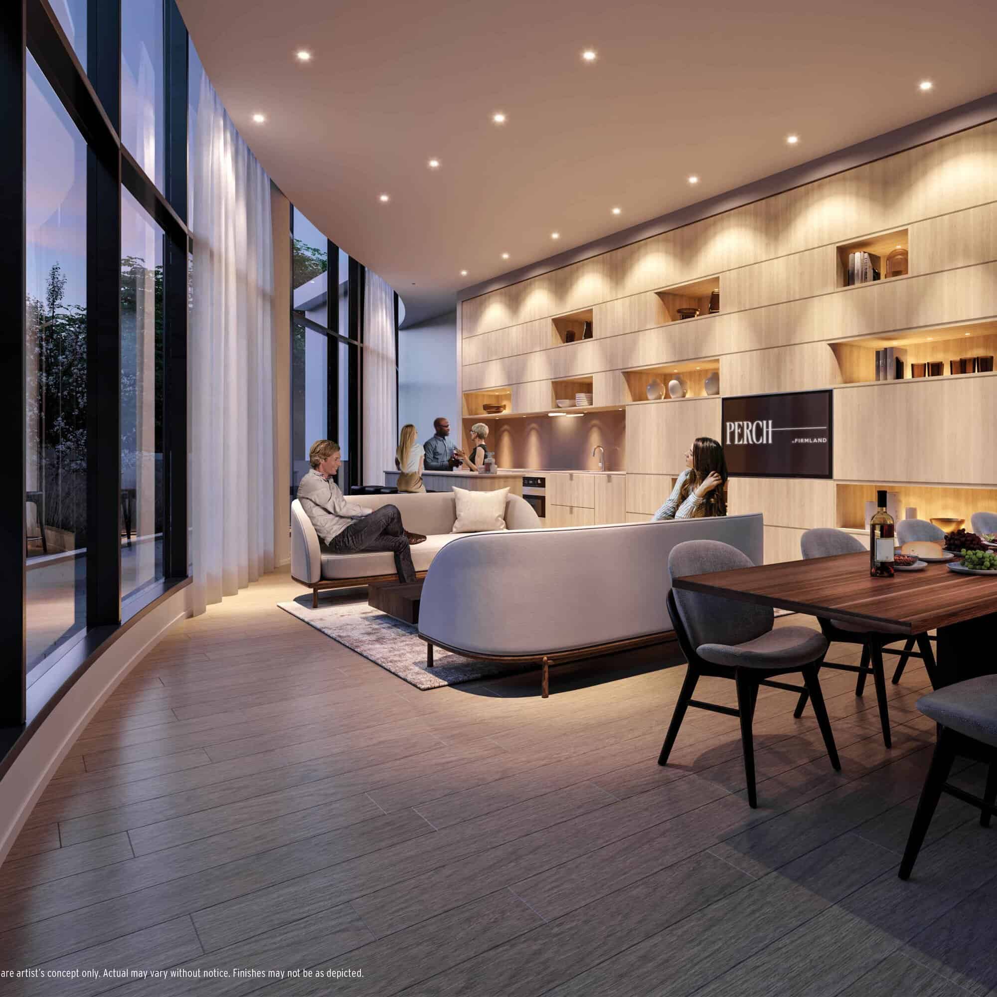 the perch party room